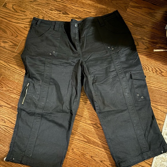 Style and Co 3/4 length black pant plus size - Picture 1 of 3